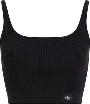 WOVEN LABEL SWEATER BRALETTE