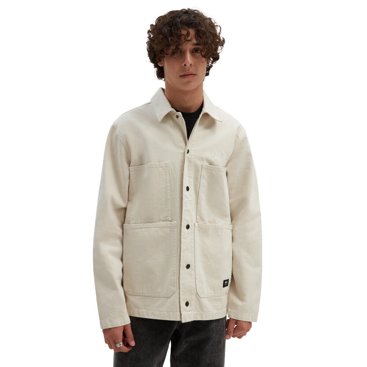 HICKORY STRIPE DRILL CHORE COAT Sarı - S