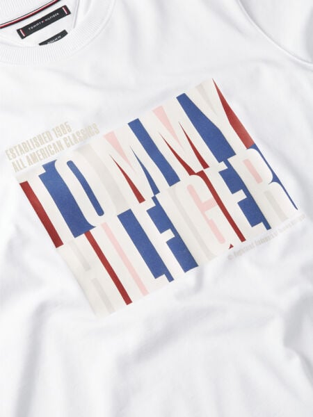 SPLIT COLOUR GRAPHIC TEE