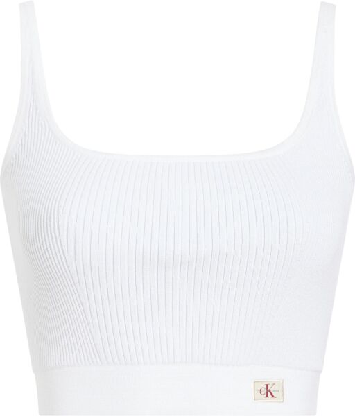 WOVEN LABEL SWEATER BRALETTE