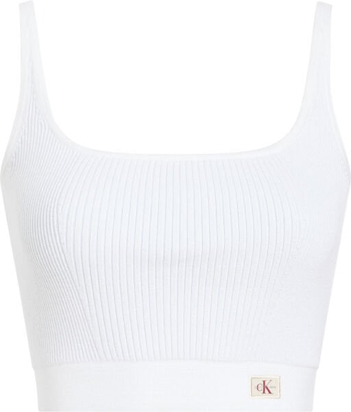 WOVEN LABEL SWEATER BRALETTE