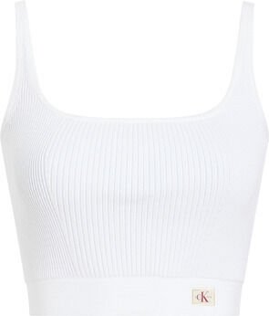 WOVEN LABEL SWEATER BRALETTE