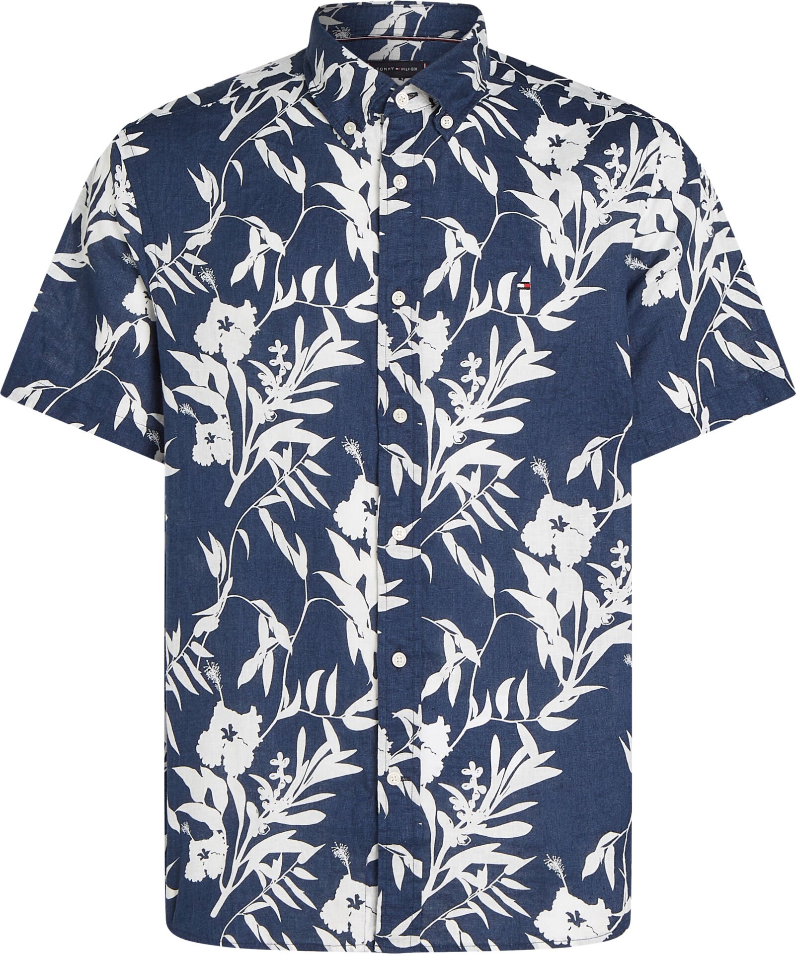 LINEN TROPICAL PRT SS RF SHIRT