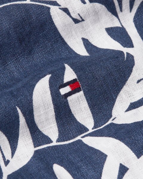 LINEN TROPICAL PRT SS RF SHIRT