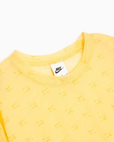 W NSW AIR AOP MESH SS CROP TOP