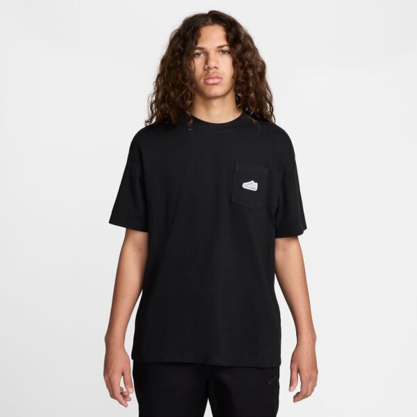 M NSW TEE M90 PKT PTCH CNCT Siyah - M