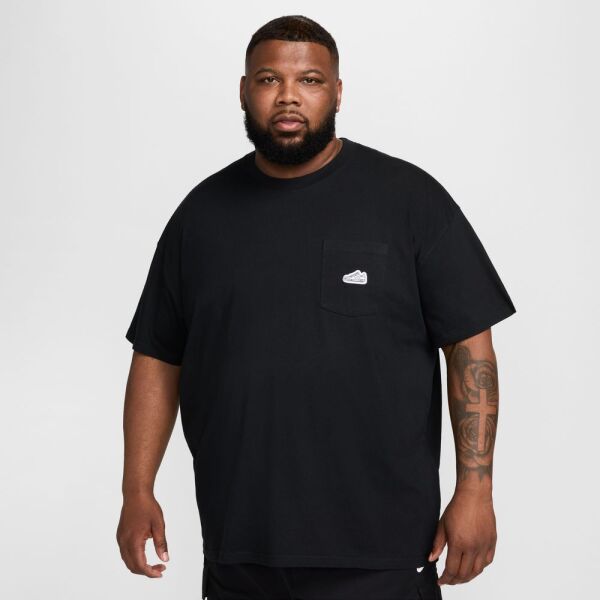 M NSW TEE M90 PKT PTCH CNCT Siyah - M