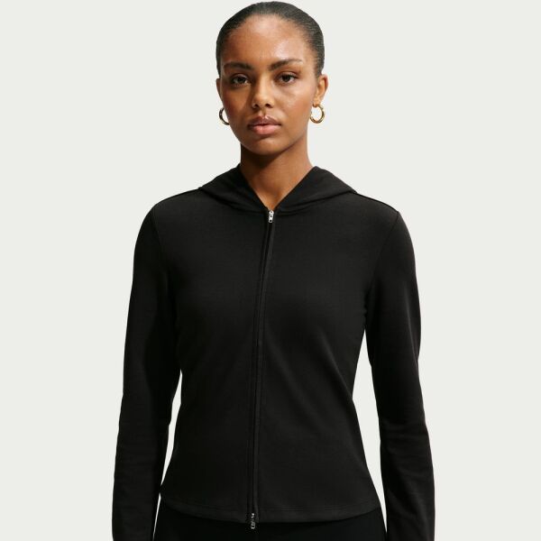 W NK CHILL KNIT LS FZ TOP