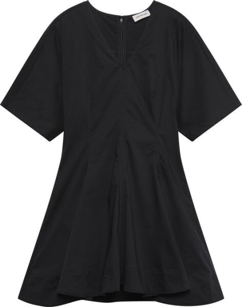 COTTON POPLIN PANEL MINI DRESS