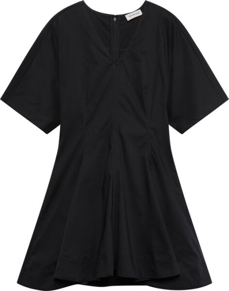 COTTON POPLIN PANEL MINI DRESS