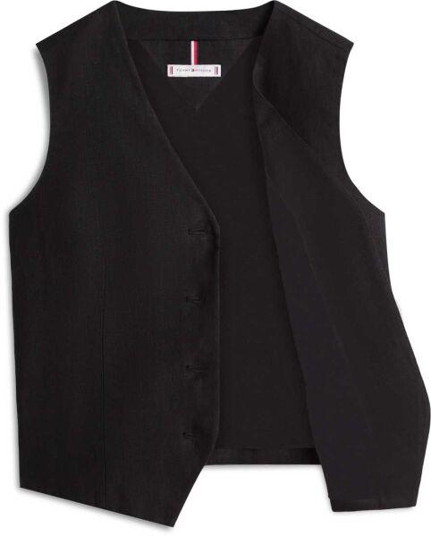 NEW ESS LINEN VEST