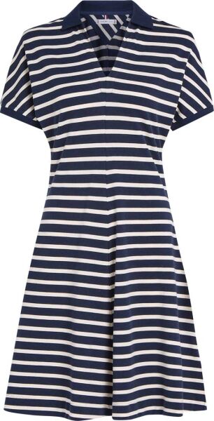 LYOCELL OPEN-NK F&F POLO DRESS