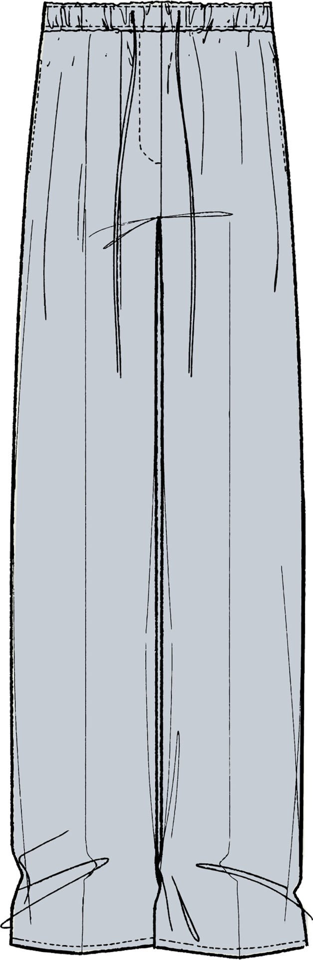 LINEN PLEATED TROUSER W/ TIE