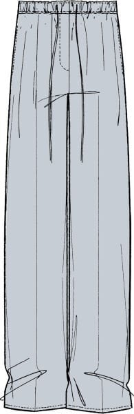 LINEN PLEATED TROUSER W/ TIE