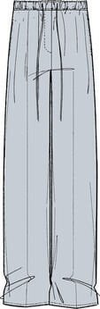 LINEN PLEATED TROUSER W/ TIE