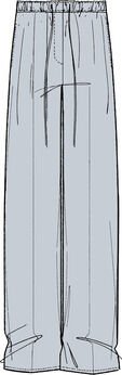 LINEN PLEATED TROUSER W/ TIE
