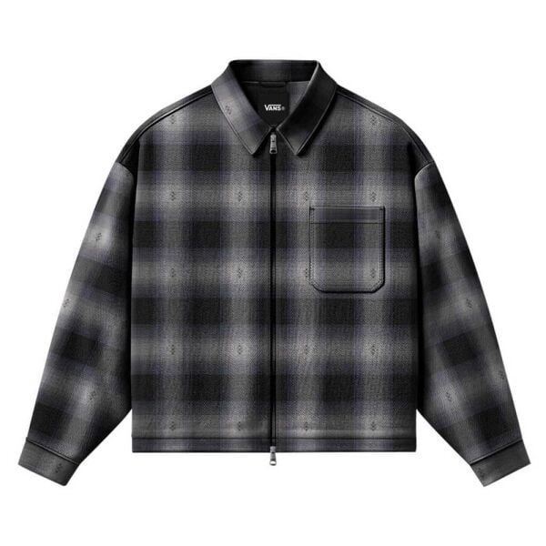 Larkspur Zip Plaid Flannel Shirt