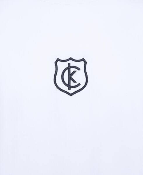 SS 20S EMBRD CK SHIELD CN TEE