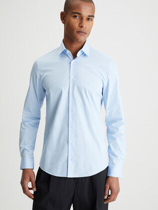 POPLIN STRETCH SLIM SHIRT