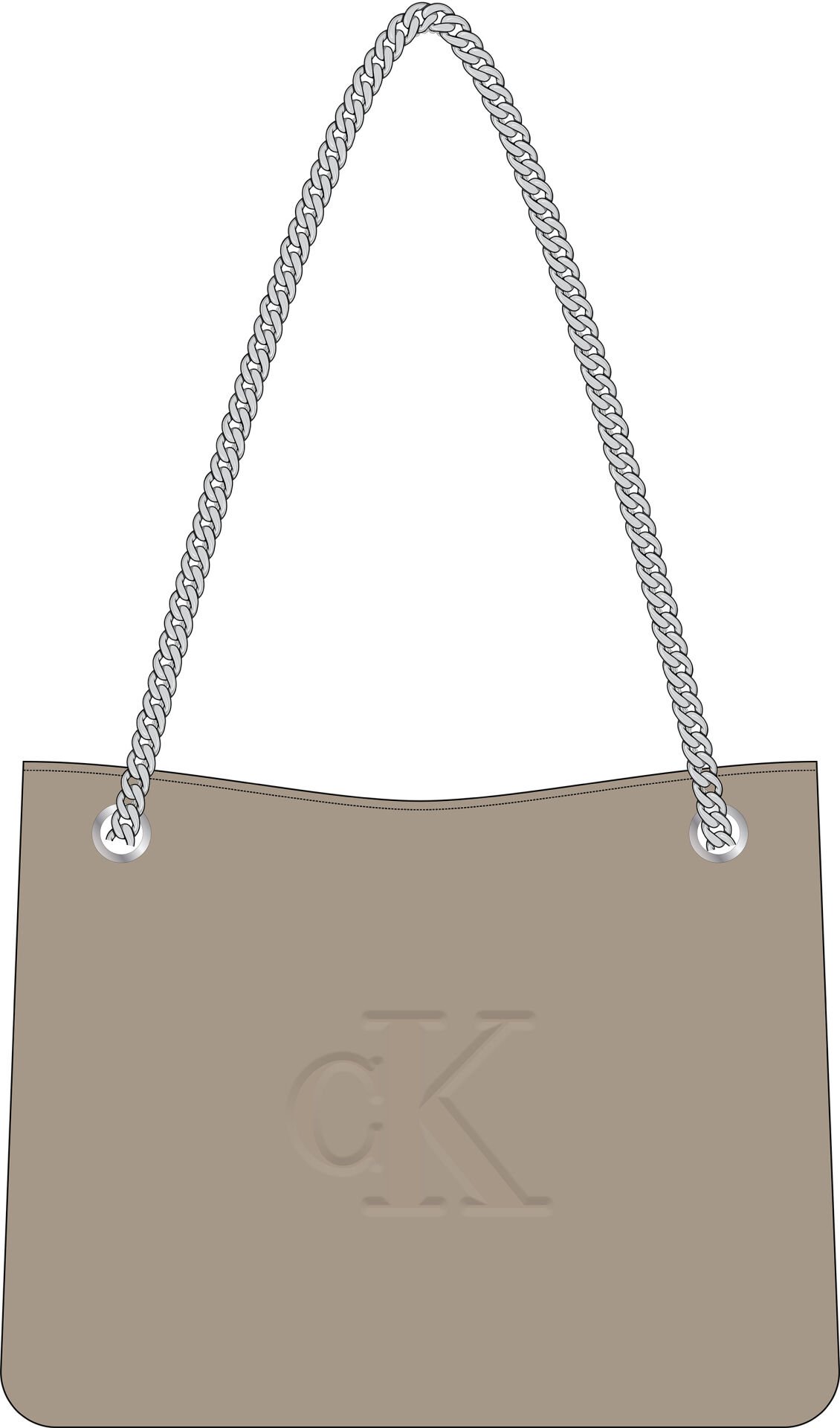 SCULPTED CHAIN SHOULDER BAG