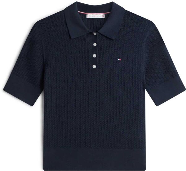 POINTELLE S/S POLO SWEATER