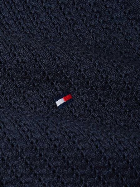 POINTELLE S/S POLO SWEATER