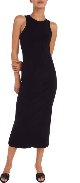 SLIM 5X2 RIB MIDI DRESS NS
