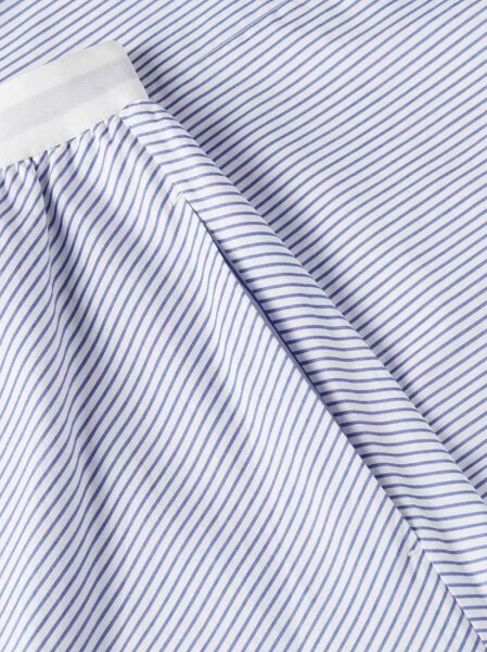 POPLIN BRANDED MIDI SKIRT