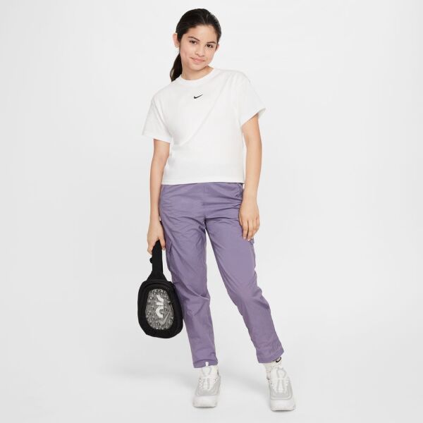 G NSW TEE BOXY ESSNTL LBR Beyaz - S