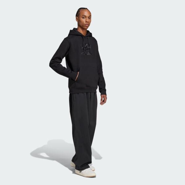 CAMO HOODED CHE     BLACK