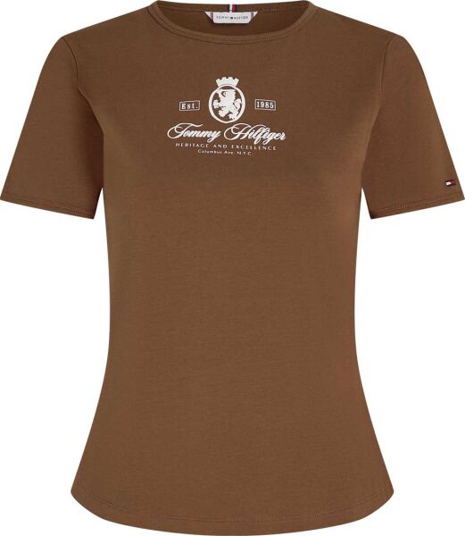 VARSITY CREST SLIM SS TEE