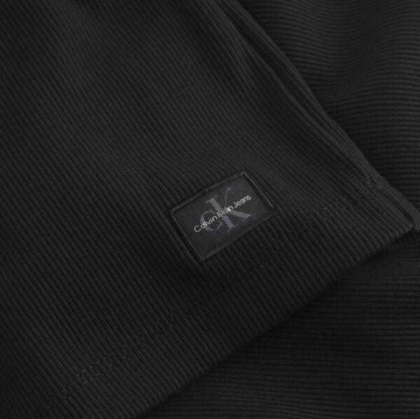 WOVEN LABEL RIB SLEEVELESS DRE