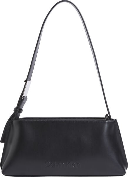 EMBOSSED LOGO SHOULDER BAG