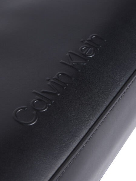 EMBOSSED LOGO SHOULDER BAG