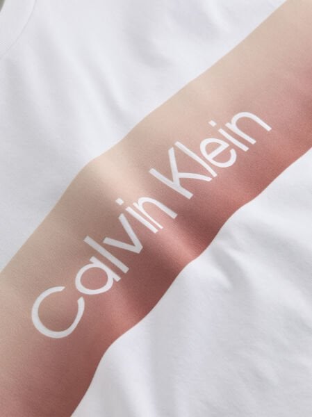 LINEAR OMBRE CHEST LOGO T-SHIR