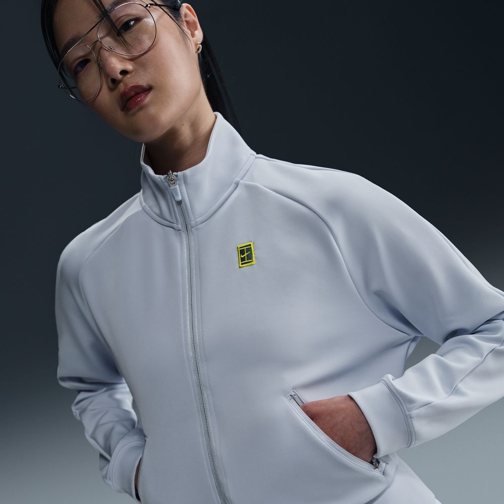 W NKCT DF HERITAGE JKT FZ Gri - XS