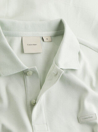 SMOOTH COTTON SLIM LS POLO