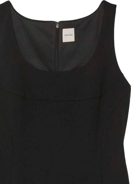 SCUBA CREPE SL SCOOP NK DRESS