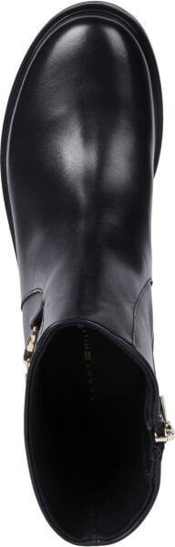 TH CHAIN LEATHER LOW BOOTIE