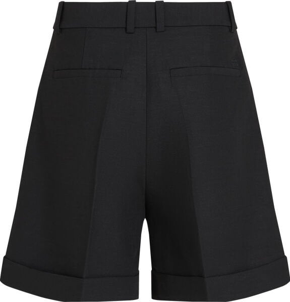 LINEN MIX PLEATED SHORT