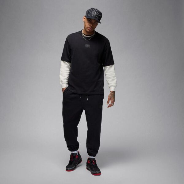 M J FLT ESS 85 SS CREW Siyah - S