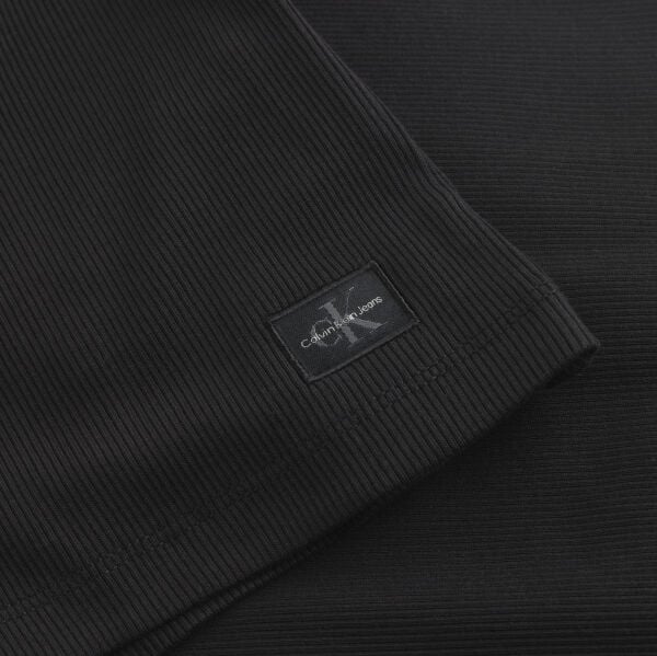 WOVEN LABEL RIB CARDIGAN