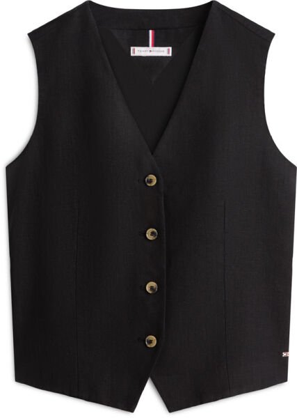 NEW ESS LINEN VEST