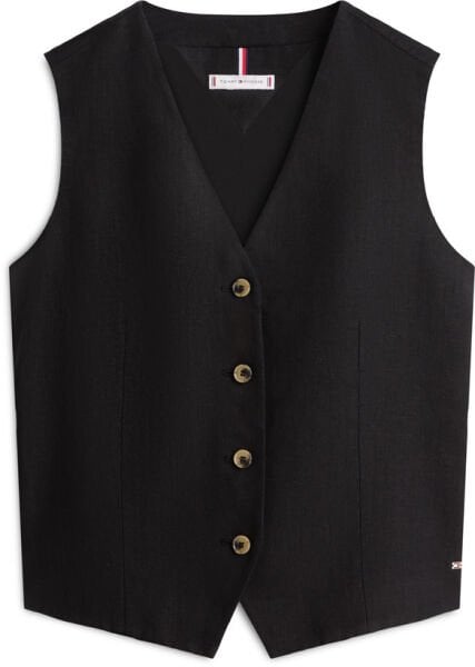NEW ESS LINEN VEST