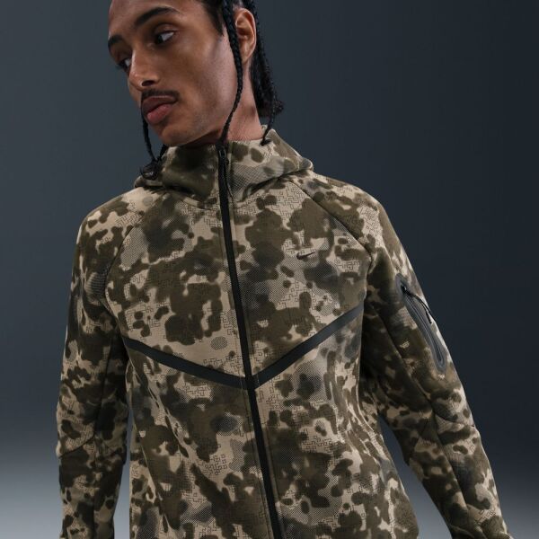 M NK TECH FLC WR FZ JKT CAMO