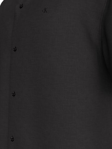 SS CAMP COLLAR SOLID LINEN CLA
