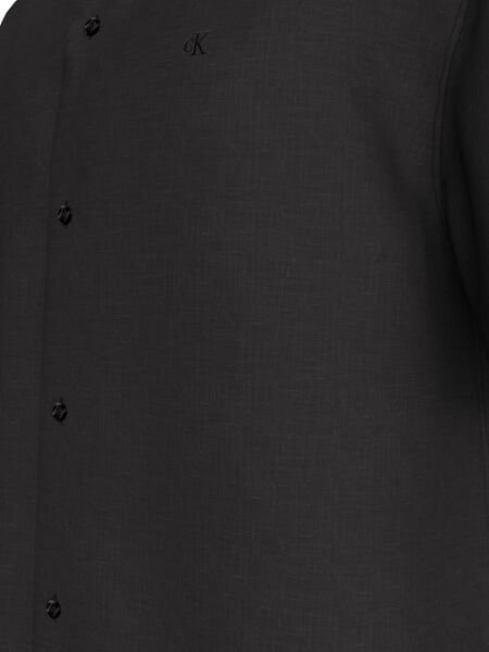 SS CAMP COLLAR SOLID LINEN CLA