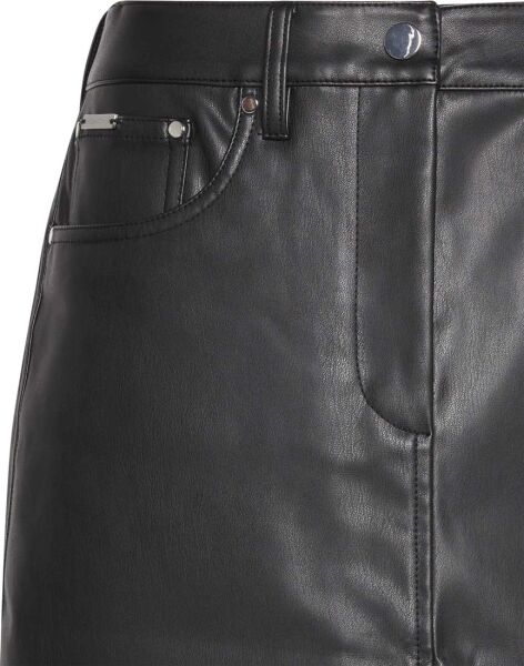 FAUX LEATHER 5PKT MINI SKIRT