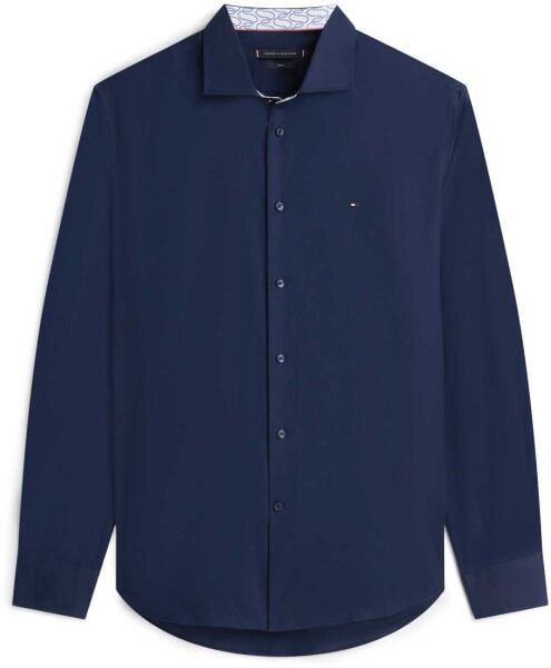 CL POPLIN SOLID CONTRAST SHIRT