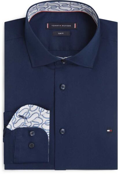 CL POPLIN SOLID CONTRAST SHIRT